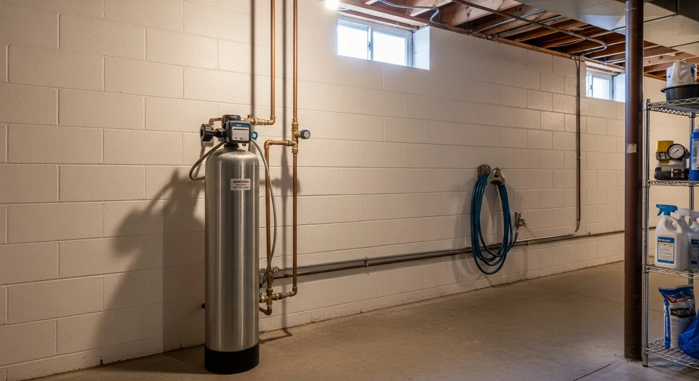 Water softener system installation