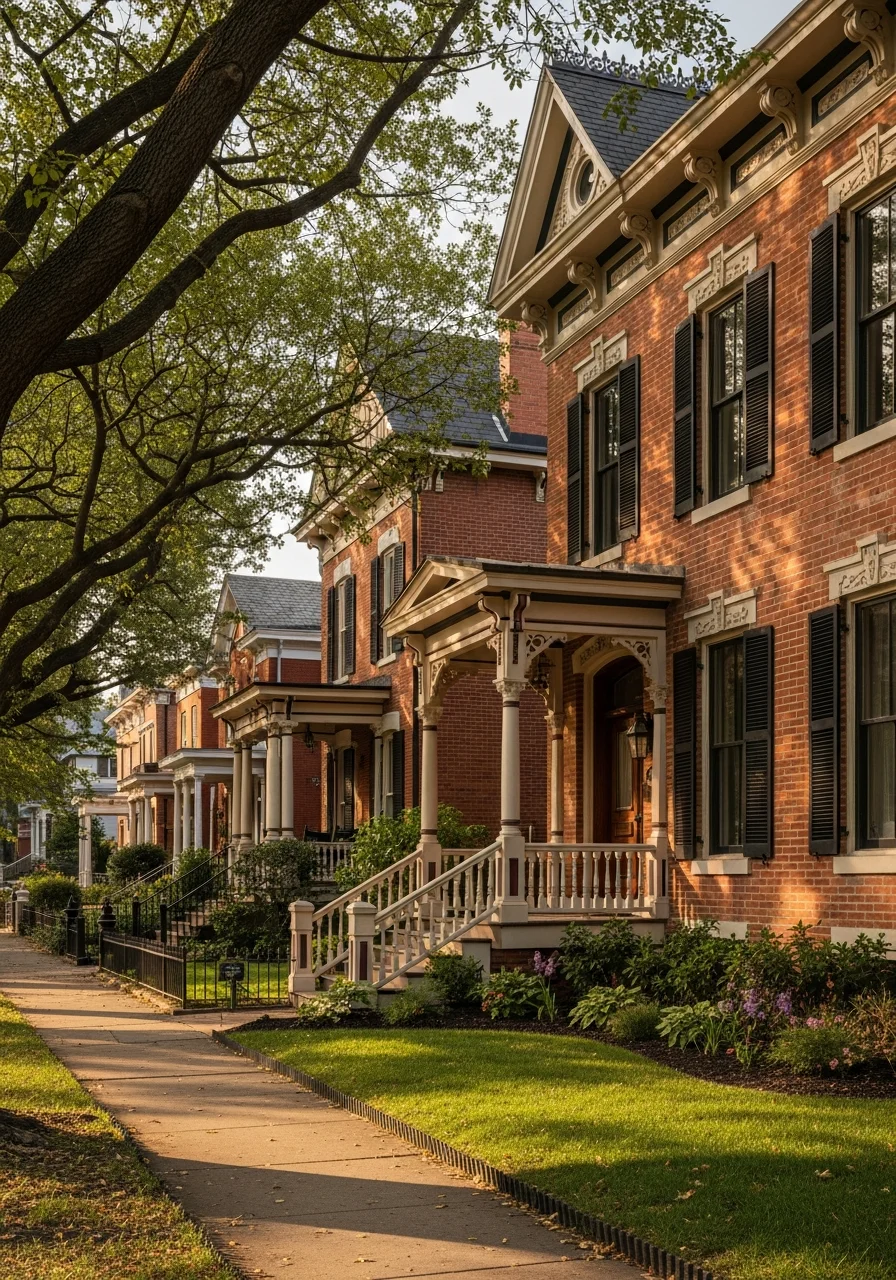 Independence home exterior showing quality restoration and traditional architectural details.