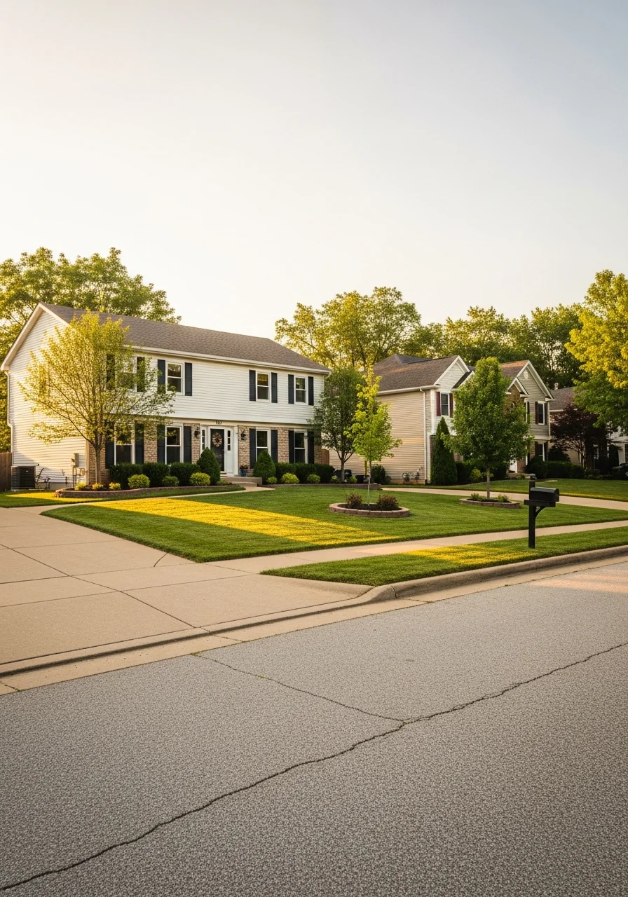 Lee's Summit residential home with professional exterior finish and maintained grounds.