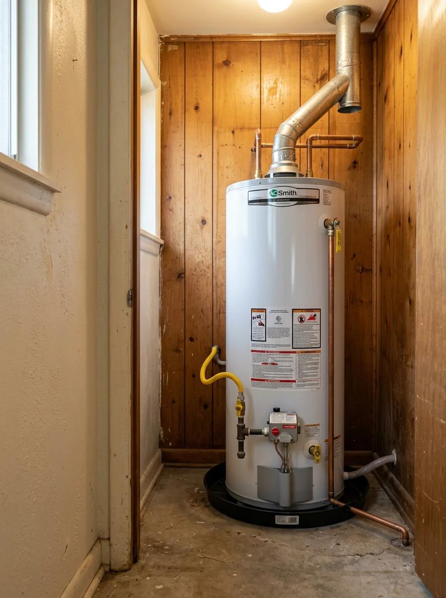 Water heater installation in a Tonganoxie, Kansas home